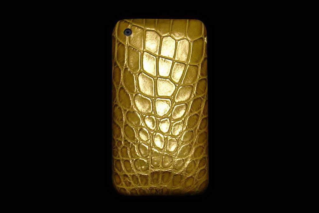 Apple iPhone Leather MJ Luxury Edition - Crocodile Dark Green Skin Original