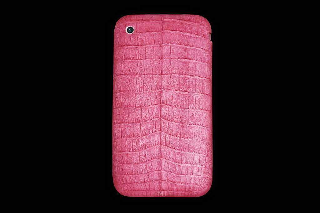 Apple iPhone NEW 4G Pink Crocodile Leather MJ Edition