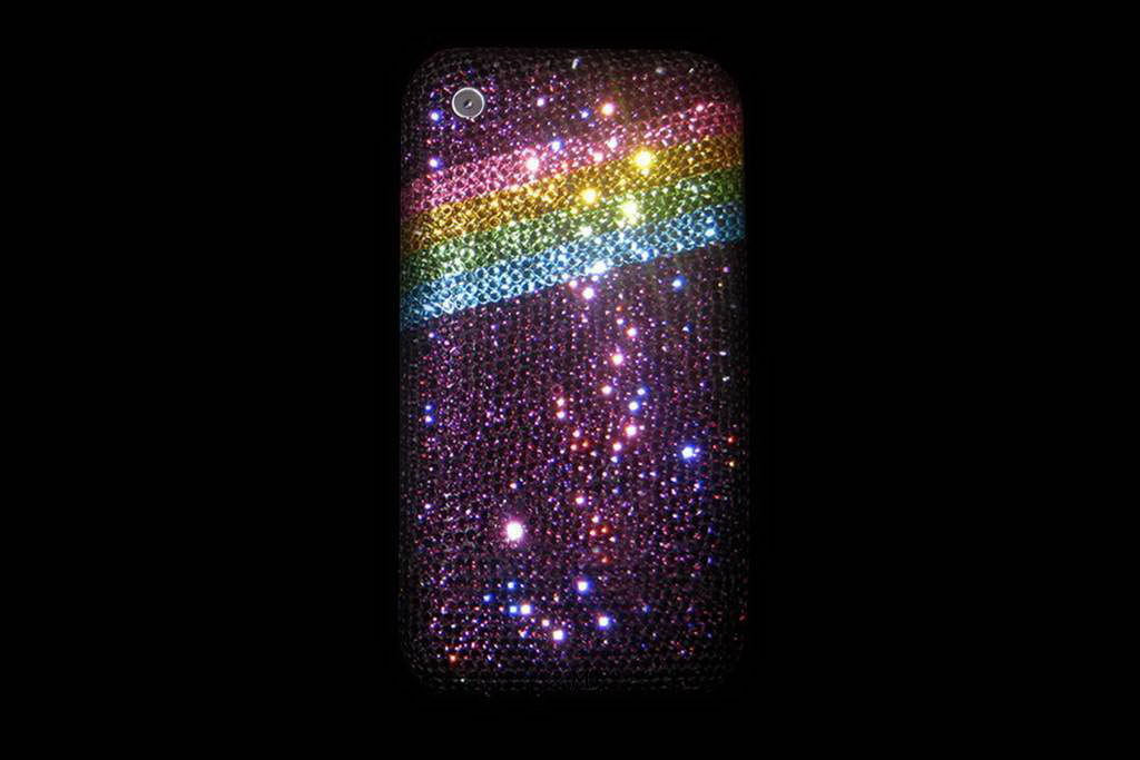 Apple iPhone Swarovski Dark Pink Rainbow Limited Edition